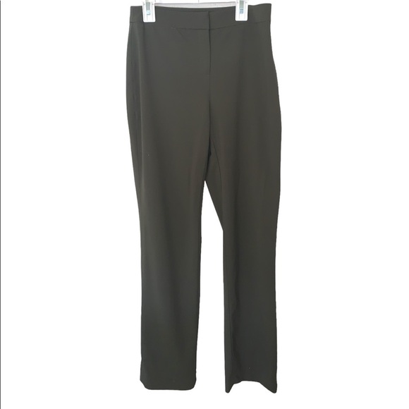Lafayette 148 Dark Green Straight Leg Dress Pants Size 4 - Picture 1 of 8